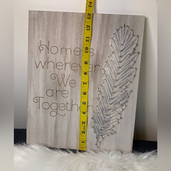 Wooden Wall Art with Inspirational Quote - Picture 4 of 5